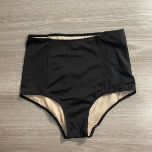 Kortni Jeane black swim bottoms size small.